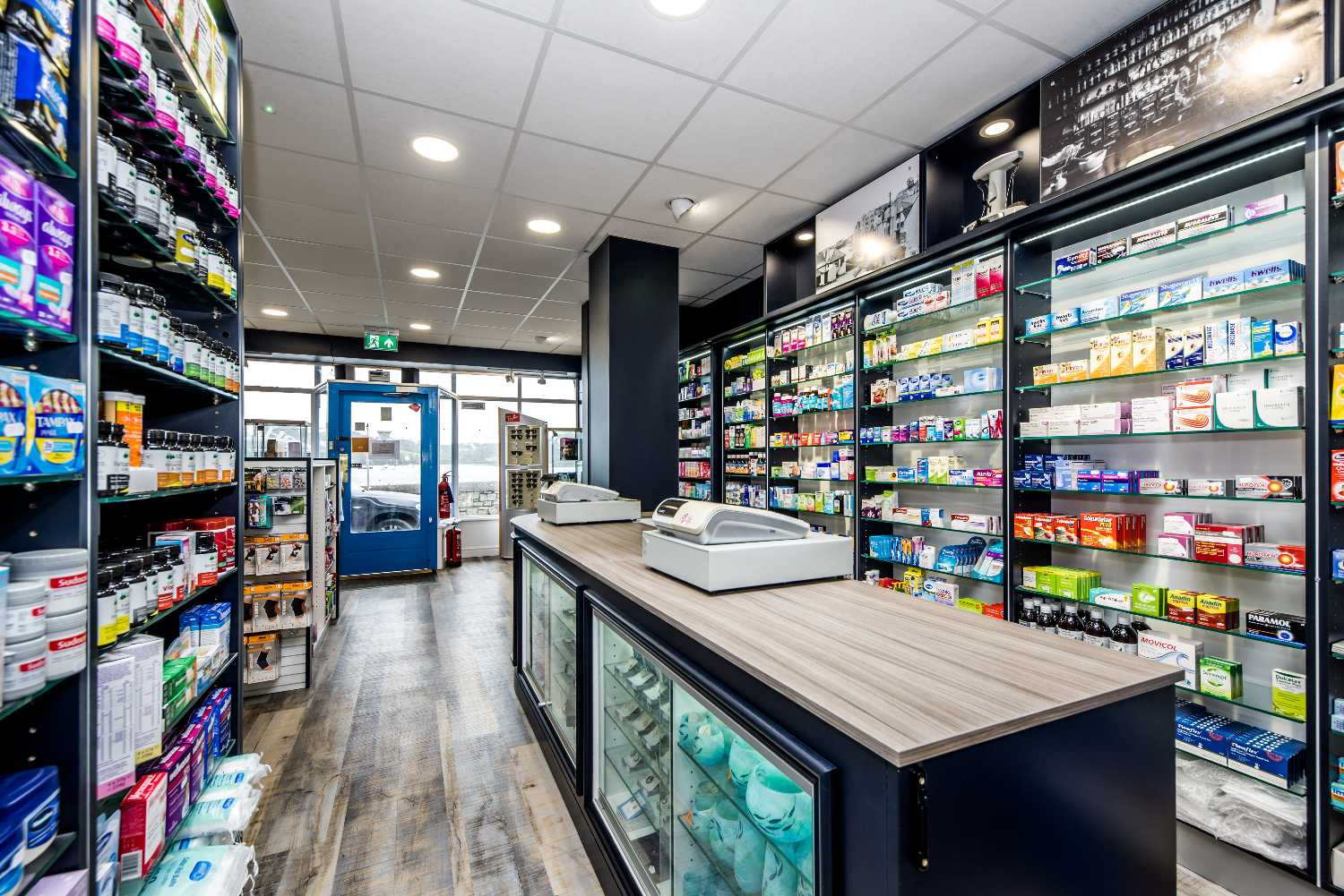 St Mawes Pharmacy counter